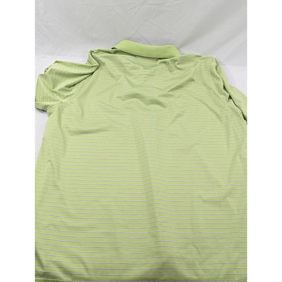 Donald Ross Polo Shirt Mens 2XL Golf Striped Performance Green Tree Country Club - Picture 7 of 7